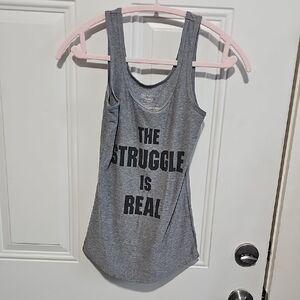 No Boundaries Gray Sleeveless Fitted Tank Top